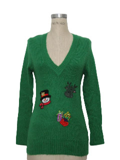 1980's Womens/Girls Ugly Christmas Sweater