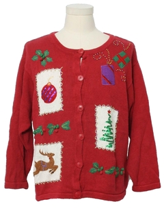 1980's Womens Ugly Christmas  Sweater