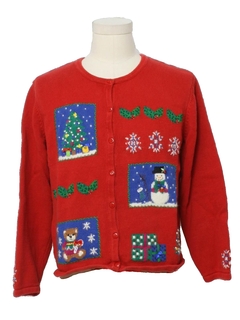 1980's Womens Ugly Christmas  Sweater