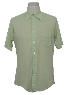 1970's Mens Solid Shirt 