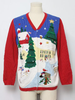 1980's Unisex Ugly Christmas Cardigan Sweater