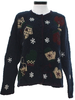 1980's Womens Country Kitsch Ugly Christmas Sweater