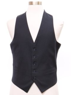 1980's Mens Pinstriped Suit Vest