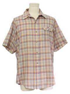 1980's Mens Levis Plaid Shirt