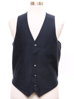 1980's Mens Midnight Blue Suit Vest