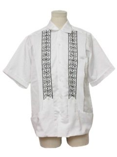 1980's Mens Guayabera Shirt