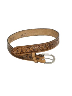 1980's Mens Accessories - Leather Western Belt