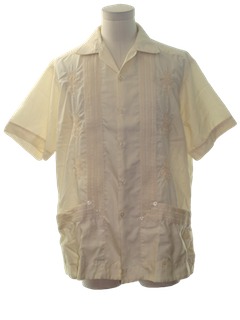 1980's Mens Guayabera Shirt