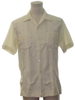 1980's Mens Guayabera Shirt
