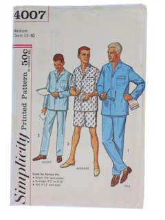 1960's Mens Pattern