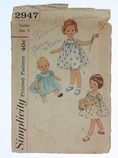 1960's Womens/Childs Pattern