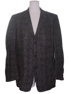 1960's Mens Mod Wool Blazer Sport Coat Jacket