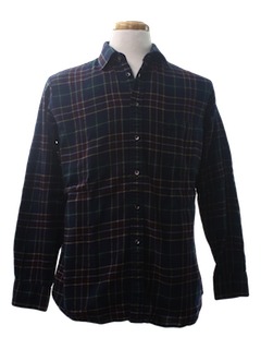 1980's Mens Wool Flannel Shirt