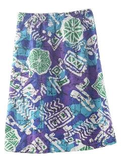 1980's Womens Hawaiian Skirt