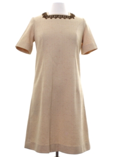 1970's Womens Mod Knit Dress