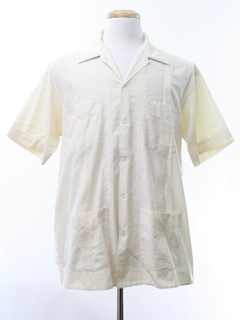 1980's Mens Guayabera Shirt