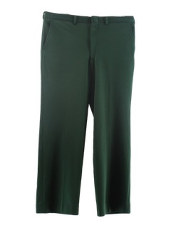 1980's Mens Christmas Green Slacks Pants