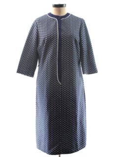 1970's Womens Mod Knit Dress