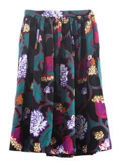 1980's Womens Totally 80s Skirt