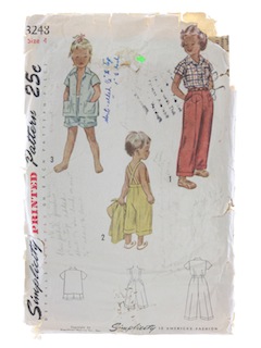 1950's Womens/Childs Pattern