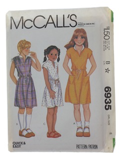 1980's Womens/Girls Pattern