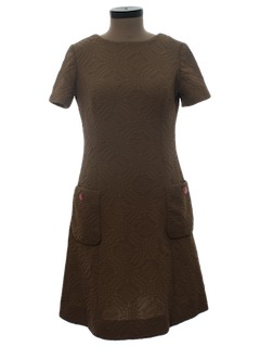 1960's Womens Mod Knit Dress