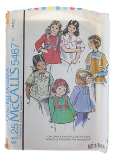 1970's Womens Girls Pattern