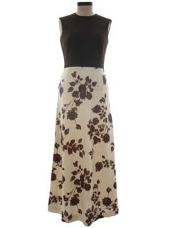 1970's Womens Knit Maxi Dress