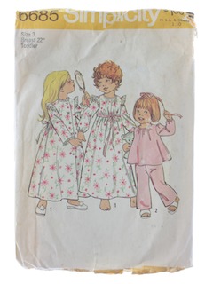 1970's Womens/Girls Pattern