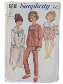 1960's Womens/Girls Pattern