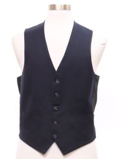 1990's Mens Midnight Blue Suit Vest