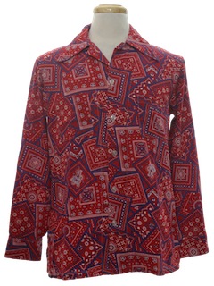 1970's Mens Western Style Shirt