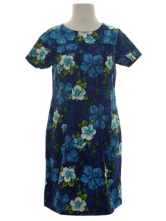 1960's Womens Mod Hawaiian Dress