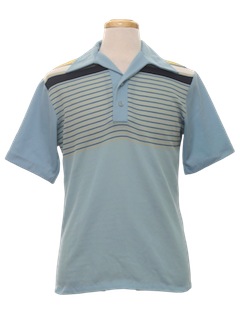 1970's Mens Knit Polo Shirt