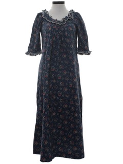 1960's Womens A-Line Maxi Dress