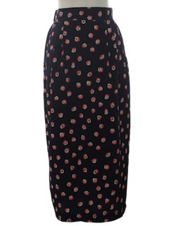 flowy maxi skirt 80s