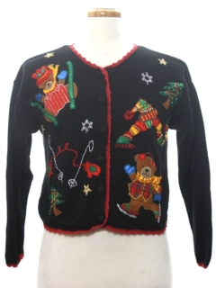 1980's Womens Bear-riffic Ugly Christmas Sweater