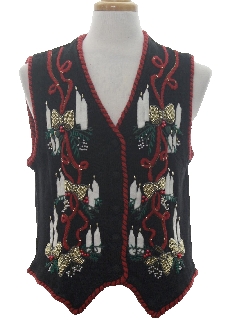 1980's Unisex Ugly Christmas Sweater Vest