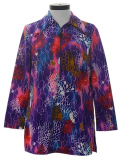 1970's Womens Micro Mini Dress or Tunic Shirt