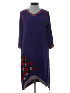 1980's Womens Caftan Dress