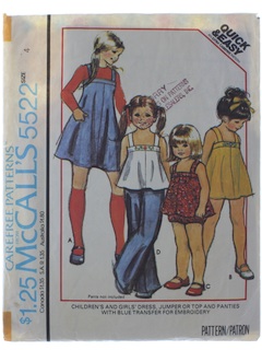 1970's Womens/Girls Pattern