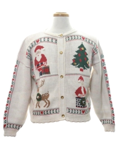1980's Womens Vintage Ugly Christmas Sweater