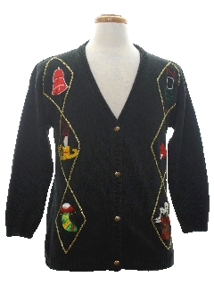 1980's Unisex Ugly Christmas Cardigan Sweater