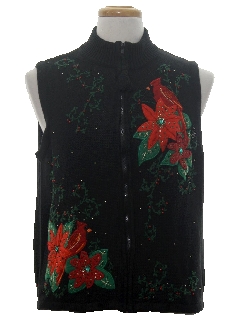 1990's Womens Ugly Christmas Sweater Vest