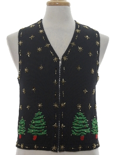 1990's Womens Ugly Christmas Sweater Vest