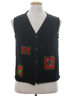 1980's Womens Ugly Christmas Sweater Vest