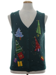 1980's Unisex Ugly Christmas Sweater Vest