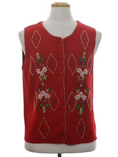 1980's Unisex Ugly Christmas Sweater Vest