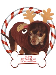 1990's Unisex Accessories - Ugly Christmas Reindeer Sweatshirt for Dogs