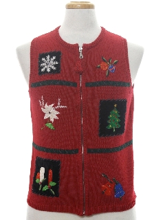 1980's Unisex Ugly Christmas Sweater Vest